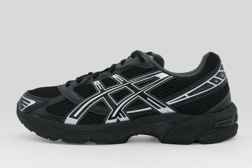 ASICS Gel-1130 Ανδρικά Sneakers Μαύρα, Ασημί