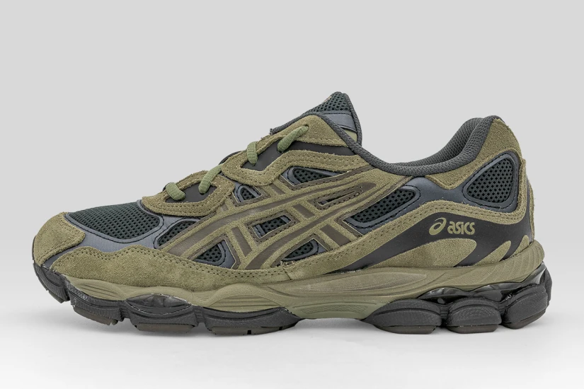 ASICS Ανδρικά Gel-Nyc Sneakers Λαδί, Μαύρα