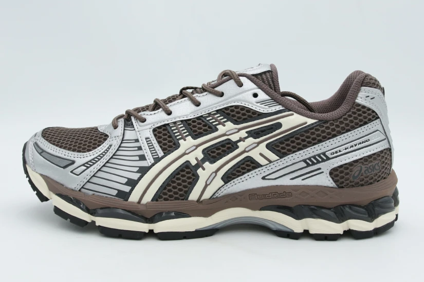 ASICS Gel-Kayano 12.1 Unisex Sneakers Καφέ, Ασημί, Εκρού