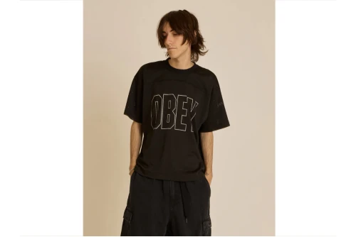 Obey Johnson Practice Jersey T-Shirt Ανδρικό (131080371 BLACK)