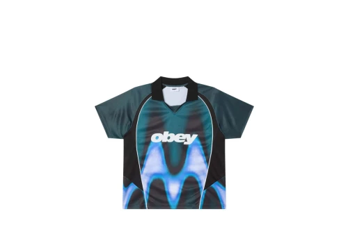 Obey Blurred Soccer Jersey V-Neck T-Shirt Ανδρικό (131080378 DARK TEAL MULTI)