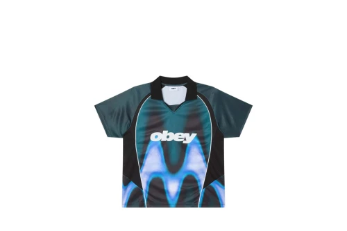 Obey Blurred Soccer Jersey V-Neck T-Shirt Ανδρικό (131080378 DARK TEAL MULTI)