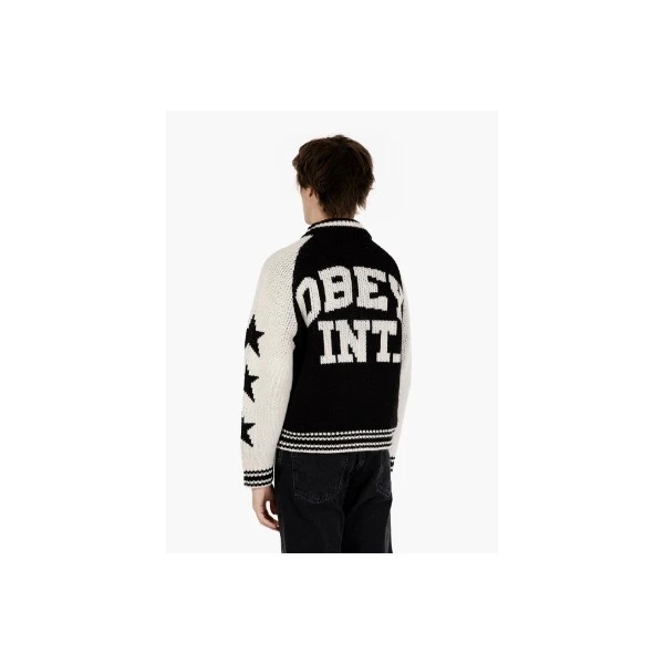Obey Int. Cowichan Ζακέτα Πλεκτή Ανδρική (151010042 BLACK)