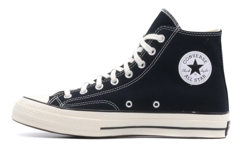Converse Chuck 70 Hi Γυναικεία Μποτάκια Μαύρα & Λευκά