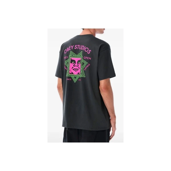 Obey Global Visuals Classic T-Shirt Ανδρικό (165264232 VINTAGE BLACK)