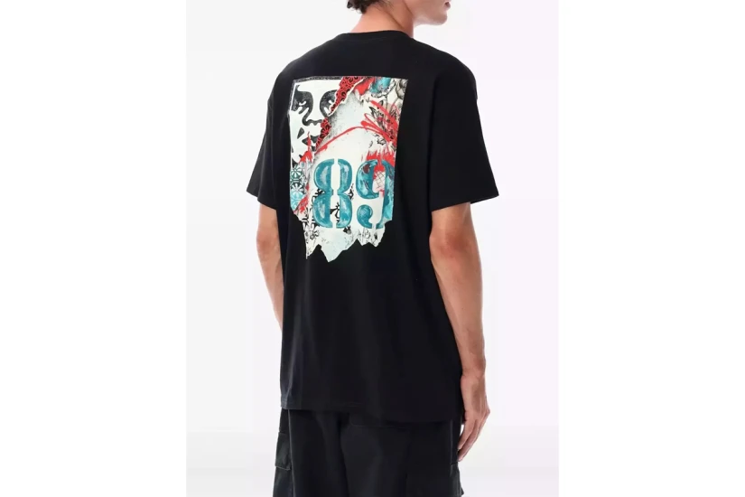 Obey Lisbon Icon Classic Ανδρικό Κοντομάνικο T-Shirt Μαύρο