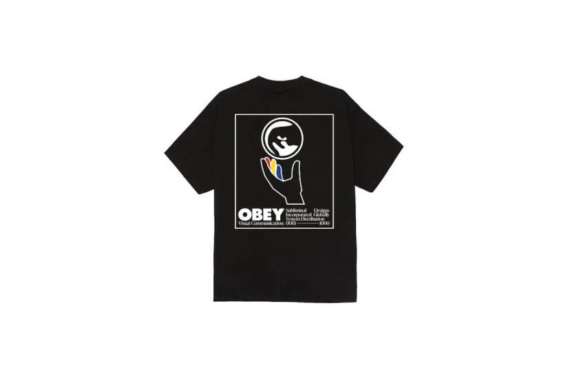 Obey Global Systems Classic Ανδρικό Κοντομάνικο T-Shirt Μαύρο, Λευκό, Διάφορα Χρώματα