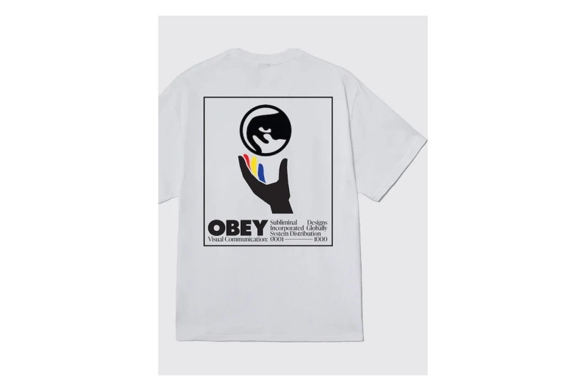 Obey Global Systems Classic Ανδρικό Κοντομάνικο T-Shirt Λευκό, Μαύρο, Διάφορα Χρώματα