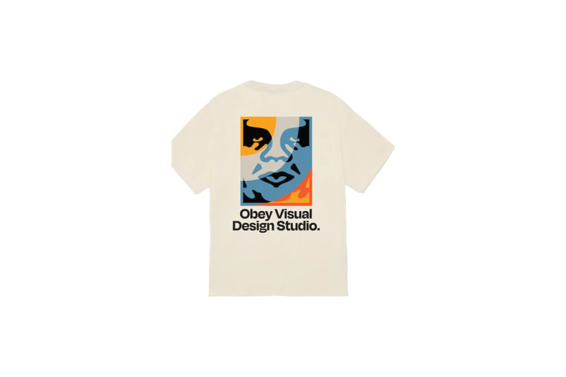 Obey Visual Design Studio Classic Ανδρικό Κοντομάνικο T-Shirt Εκρού, Διάφορα Χρώματα