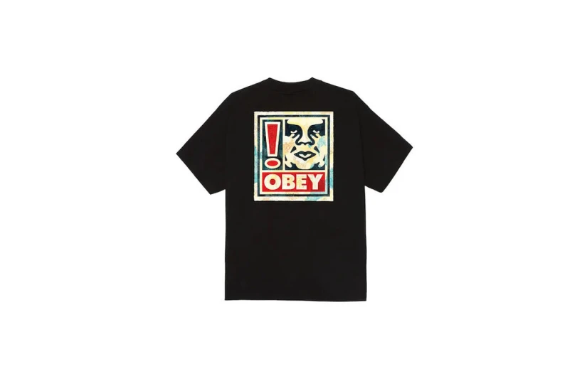 Obey Exclamation Classic Ανδρικό Κοντομάνικο T-Shirt Μαύρο, Διάφορα Χρώματα