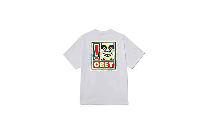 Obey Exclamation Classic Ανδρικό Κοντομάνικο T-Shirt Λευκό, Κόκκινο, Διάφορα Χρώματα