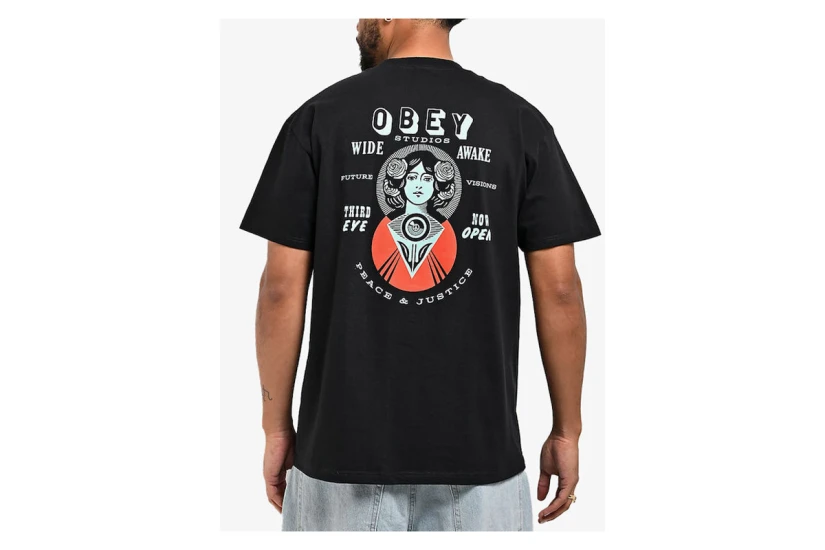 Obey Make Art Third Eye Classic Ανδρικό Κοντομάνικο T-Shirt Μαύρο