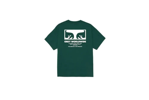 Obey The Medium Is The Message Classic T-Shirt Ανδρικό (165264333 RAINFOREST)