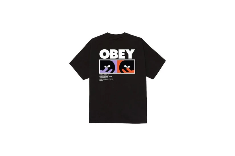 Obey Always Watching Classic Ανδρικό Κοντομάνικο T-Shirt Μαύρο, Διάφορα Χρώματα