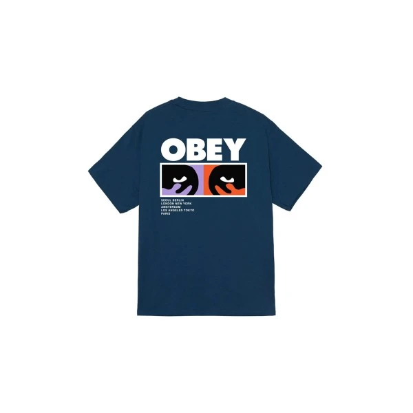Obey Always Watching Classic T-Shirt Ανδρικό (165264344 HARBOR BLUE)