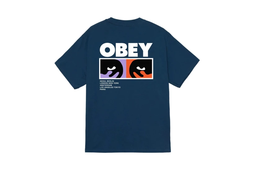Obey Always Watching Classic Ανδρικό Κοντομάνικο T-Shirt Μπλε, Διάφορα Χρώματα