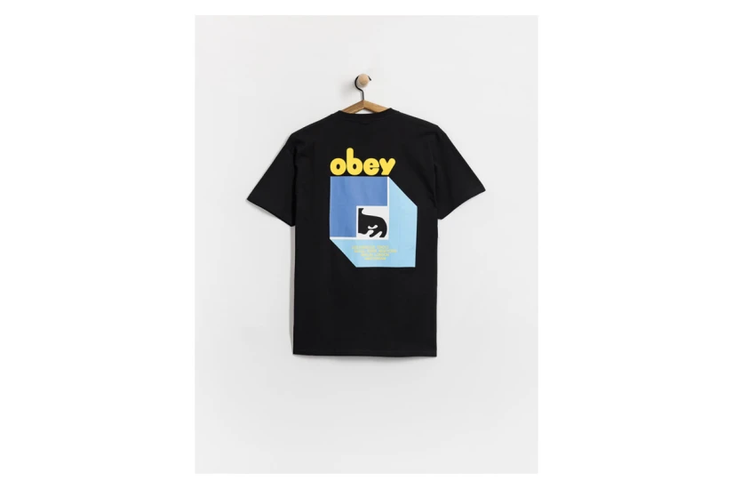Obey Peep Hole Classic Ανδρικό Κοντομάνικο T-Shirt Μαύρο, Μπλε, Γαλάζιο, Κίτρινο