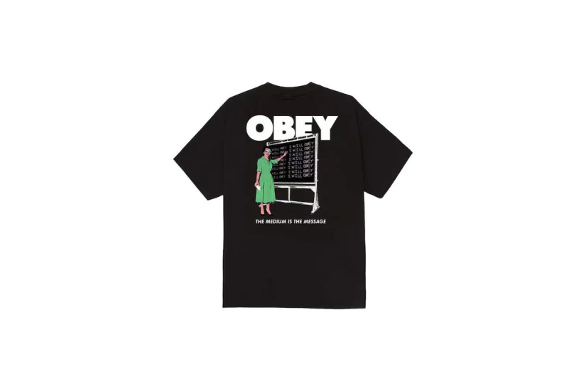Obey I Will Classic Ανδρικό Κοντομάνικο T-Shirt Μαύρο, Λευκό, Πράσινο, Γκρι