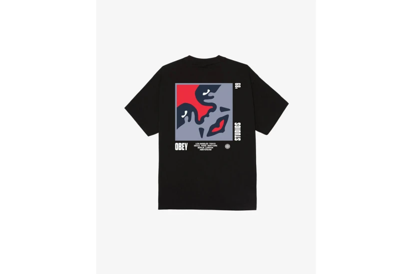 Obey Icon 89 Classic Ανδρικό Κοντομάνικο T-Shirt Μαύρο