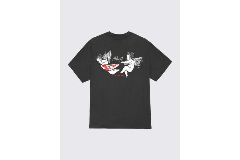 Obey No Love Lost Classic Ανδρικό Κοντομάνικο T-Shirt Μαύρο