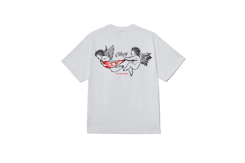 Obey No Love Lost Classic Ανδρικό Κοντομάνικο T-Shirt Λευκό
