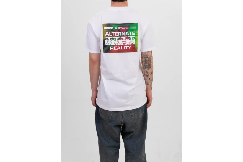 Obey Alternate Reality Classic Ανδρικό Κοντομάνικο T-Shirt Λευκό