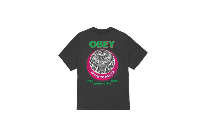Obey Truth To Power Classic Ανδρικό Κοντομάνικο T-Shirt Μαύρο