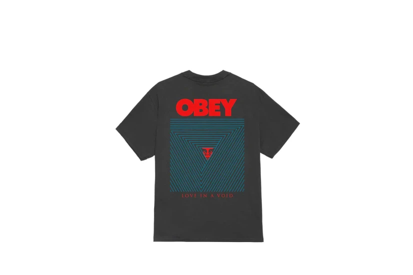 Obey Love In A Void Classic Ανδρικό Κοντομάνικο T-Shirt Μαύρο