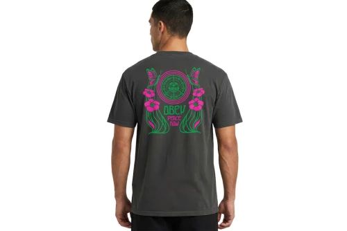 Obey Peace Now Butterflies Classic T-Shirt Ανδρικό (165264390 VINTAGE BLACK)