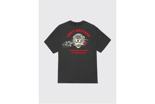 Obey Savage Sounds Leopard Classic T-Shirt Ανδρικό (165264395 VINTAGE BLACK)