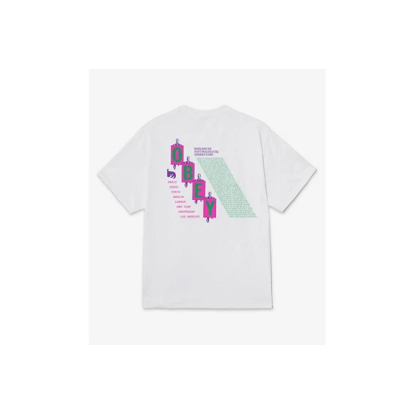 Obey Psy-Ops Manifesto Classic T-Shirt Ανδρικό (165264396 WHITE)