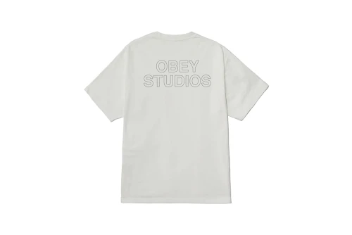 Obey Studios Outline T-Shirt Ανδρικό (167924095 PIGMENT VINTAGE WHIT)