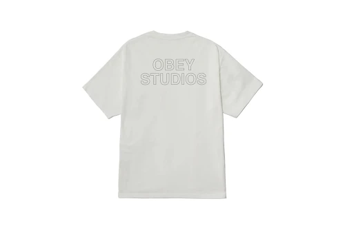 Obey Studios Outline T-Shirt Ανδρικό (167924095 PIGMENT VINTAGE WHIT)