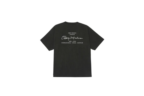 Obey Institute Pigment T-Shirt Ανδρικό (167924325 PIGMENT DUSTY BLACK)