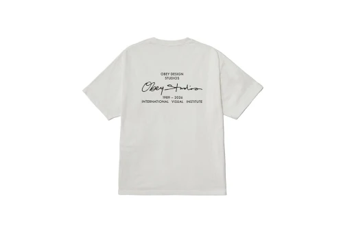 Obey Institute Pigment T-Shirt Ανδρικό (167924325 PIGMENT VINTAGE WHIT)
