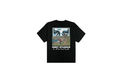 Obey Sky Face Heavyweight T-Shirt Ανδρικό (168024320 BLACK)