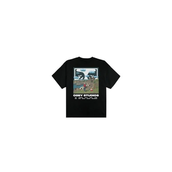 Obey Sky Face Heavyweight T-Shirt Ανδρικό (168024320 BLACK)
