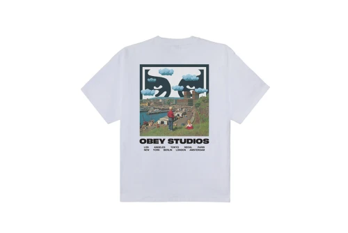 Obey Sky Face Heavyweight T-Shirt Ανδρικό (168024320 WHITE)