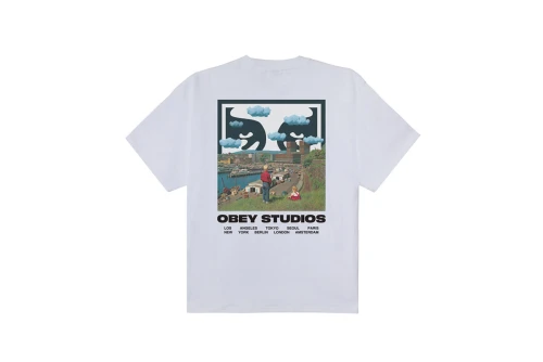 Obey Sky Face Heavyweight T-Shirt Ανδρικό (168024320 WHITE)