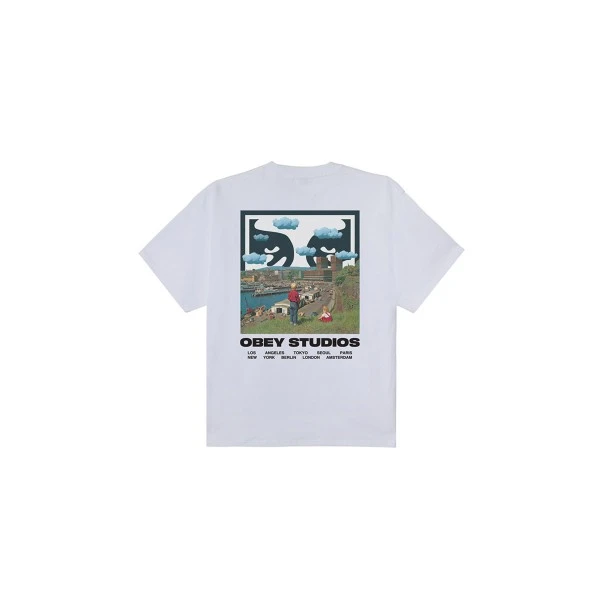 Obey Sky Face Heavyweight T-Shirt Ανδρικό (168024320 WHITE)