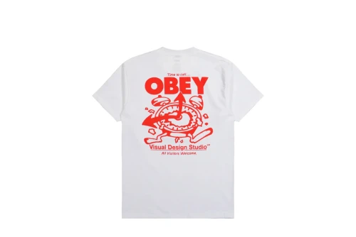Obey Time To Call Heavyweight T-Shirt Ανδρικό (168024321 WHITE)