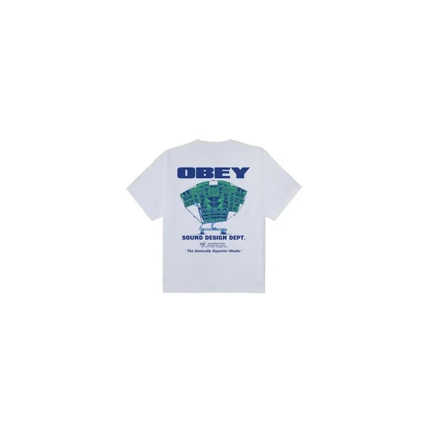 Obey Sound Design Dept Heavyweight T-Shirt Ανδρικό (168024358 WHITE)