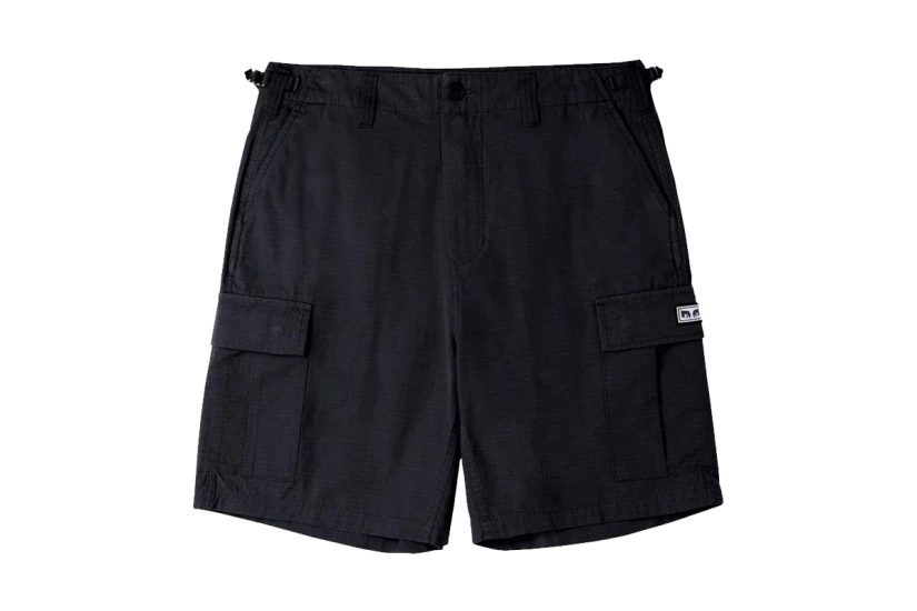 Obey Classic Ανδρική Βερμούδα Cargo Μαύρη