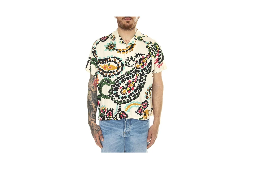 Obey Paisley Dots Woven Ανδρικό Κοντομάνικο Πουκάμισο