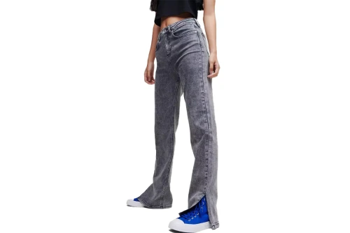 Karl Lagerfeld Hr Straight Denim W-Slit Παντελόνι Τζιν Γυναικείο (231J1114 J123)