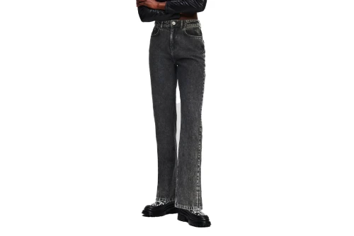 Karl Lagerfeld Hr Straight Denim W-Slit Παντελόνι Τζιν Γυναικείο (236J1106 J192)