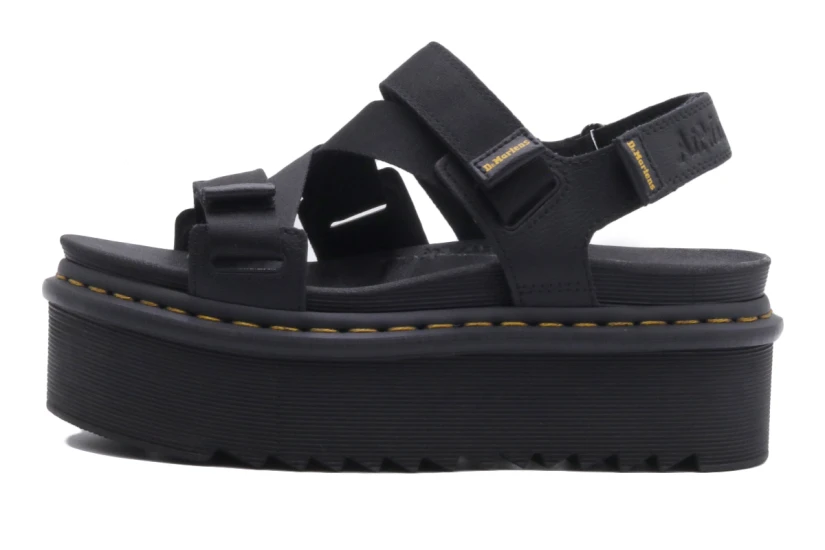 Dr. Martens Kimber II Γυναικεία Σανδάλια Μαύρα