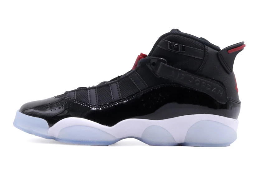 Jordan 6 Rings Παιδικά Μπασκετικά Παπούτσια Μαύρα, Λευκά