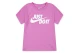 Nike Just Do It Βρεφικό - Παιδικό Κοντομάνικο T-Shirt Ροζ
