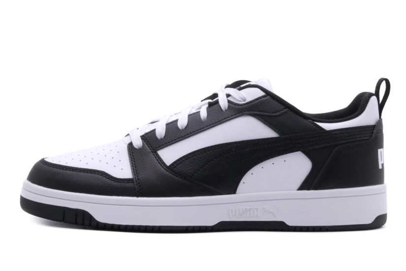 Puma Rebound V6 Low Ανδρικά Sneakers Μαύρα, Λευκά